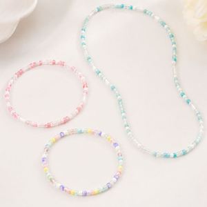 Kit de 12 Rejillas de Cuentas de Vidrio Pastel de Colores Mezclados para Hacer Joyas DIY con Caja de Almacenamiento para Pulseras y Collares - Product Image 4