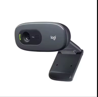 Untuk Logitech C270 kamera Web CMOS 720p USB fokus otomatis dengan mikrofon bawaan untuk Desktop/Laptop/Monitor komputer stok
