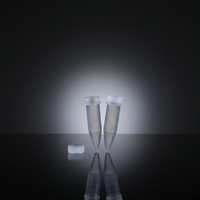 Tube de microcentrifugation transparent en PP de 15 ml/50 ml, fond conique, bouchon à vis, erreur permise de 1 %, personnalisable, marque OEM pour