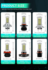 Kaidengzhe - Bombillas LED para Faros Delanteros de Coche, con Luz Estroboscópica y Antiniebla, RGB, Blancas, Plug and Play, 12-24V, H11, 9006, 9005, <span class=keywords><strong>H8</strong></span> - Product Image 6