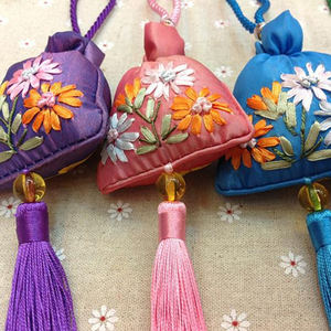 Bolsita perfumada con botella natural, bolsas de tela, venta al por mayor - Product Image 5