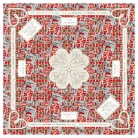 Tapis de Mahjong Floral Bohème Abstrait, Art Vintage Dessiné à la Main, Centre Vierge Multi-Couches, Tapis de Jeu Antidérapant