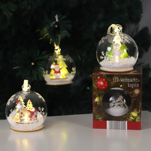 <strong>Wholesale</strong> <strong>Christmas</strong> Iridescent Glass Ball Light <strong>Gift</strong> Cheap Glass <strong>Christmas</strong> Hanging Balls with Led - Product Image 5