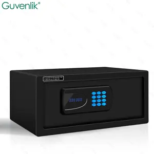 Guvelink Antirrobo Mini Todo Acero Pequeño Hogar Oficina Caja Fuerte Contraseña Inteligente Huella Digital Caja de Seguridad