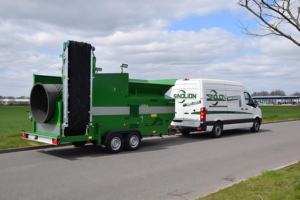 20-200TPH 모바일 표토 스크리너 회전식 드럼 스크린 모래 체질 기계 스크리닝 장비 코어 모터 기어 박스 기어 엔진 - Product Image 6