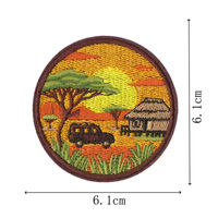 Patch Bordir Logo Kustom MOQ Rendah Grosir, Patch Bordir untuk Pakaian dan Topi, Bisa Disetrika dan Dijahit