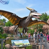 Modèle de dinosaure de grande taille pour parc d'attractions, animatroniques de dinosaures, fabricants de dinosaures animatroniques sur mesure, pterosaure