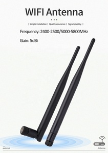 2.4G 5G băng tần kép 5dBi Wifi Omni roi ăng ten 2.4GHz & <span class=keywords><strong>5</strong></span>.8G ăng ten cao su với đầu nối SMA - Product Image 2