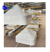 Mât d'antenne portable 900mhz Omni Ressort télescopique Fonction d'absorption des chocs FRP Starlink Radôme Utilisation extérieure pour l'aéroport