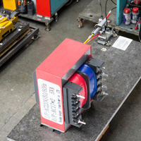 Transformador de potencia encapsulado bajo HongXi 12V/24V EI, bobina de aluminio de 60Hz para entrada eléctrica UL, corriente de 110V EI41, reducción/aumento