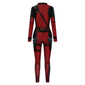 Hot Sale Superheld Film Dead Pool und Wolverine Kostüm Halloween Performance Kostüm Stage Show Jumps uit Strumpfhose - Product Image 5