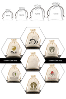 Sacs de protection en coton personnalisés en gros pour sacs à main, sacs à bijoux de luxe avec cordon de serrage et logo
