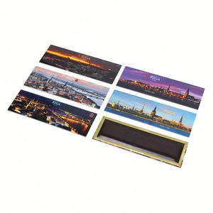 Souvenir Riga <b>Fridge</b> Magnet Customised Size Tin Tinplate Refrigerator Magnetic Stickers for Photo - Product Image 1
