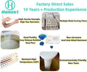 مطاط سيليكون سائل صناعي شفاف من الدرجة الأولى إلى الثانية مكون من قطعتين من البلاتينيوم لصنع القوالب - Product Image 4