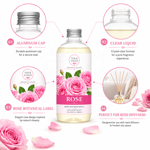 Recharge de diffuseur à bâtonnets de luxe haut de gamme pour aromathérapie, parfum naturel pour voiture, maison, hôtel, décoration, recharge d'huile parfumée - Product Image 2