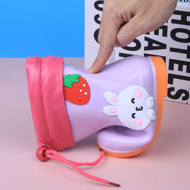 Kids Rain Boots For Children Cartoon Thermal Shoes Rain Boots For Kids