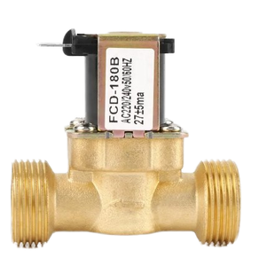 Vanne solénoïde électrique normalement fermée (NF) FCD-180B en laiton, commande d'entrée d'eau OEM, DC 12V/24V AC 220V - Product Image 1