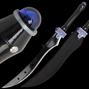 Épée noire de Joshua Bright, The Legend of Heroes, avec fourreau en cuir, pour collection et décoration - Product Image 1