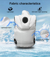 Gilet de travail climatisé à double refroidissement par semi-conducteurs et ventilateur, circulation d'air 3D, pour le refroidissement estival, idéal pour le travail en extérieur, la randonnée et le camping