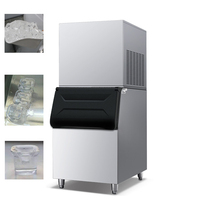Machine à glace Big Gourmet Machine à glace Gourmet Cube Spray sur le système Dur clair 32*32*32mm Machine à glaçons commerciale