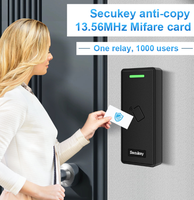 Lecteur de carte crypté anti-copie étanche IP66 Lecteur de carte IC de proximité 13.56mhz Lecteur d'accès avec entrée et sortie Wiegand