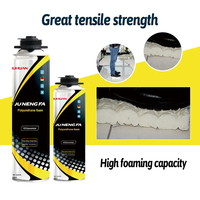 Mousse de montage de haute qualité 750 ml, mousse expansive en polyuréthane à cellules fermées, isolation par pulvérisation