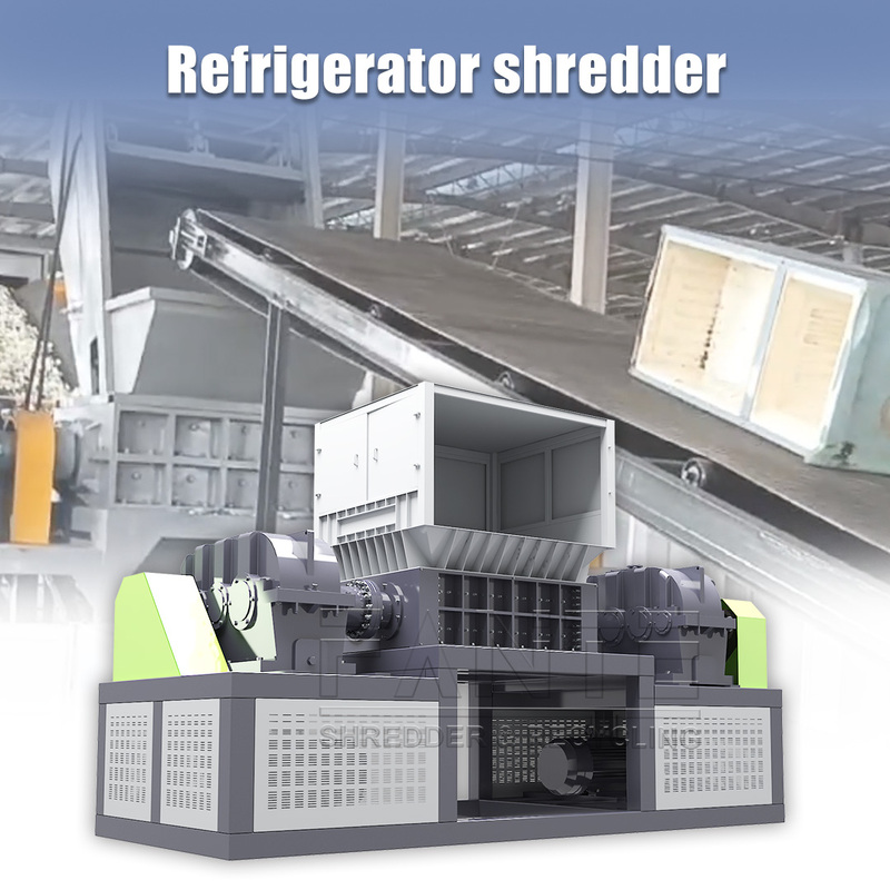 Abrasive Resistant E Waste Shredder Electronic