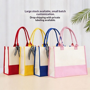 Borsa Tote in Tela con Doppio Manico, Logo Personalizzato, Grande Capacità, Borsa per la Spesa, Stampa a Lettere, Disponibile per Spedizione Internazionale - Product Image 3