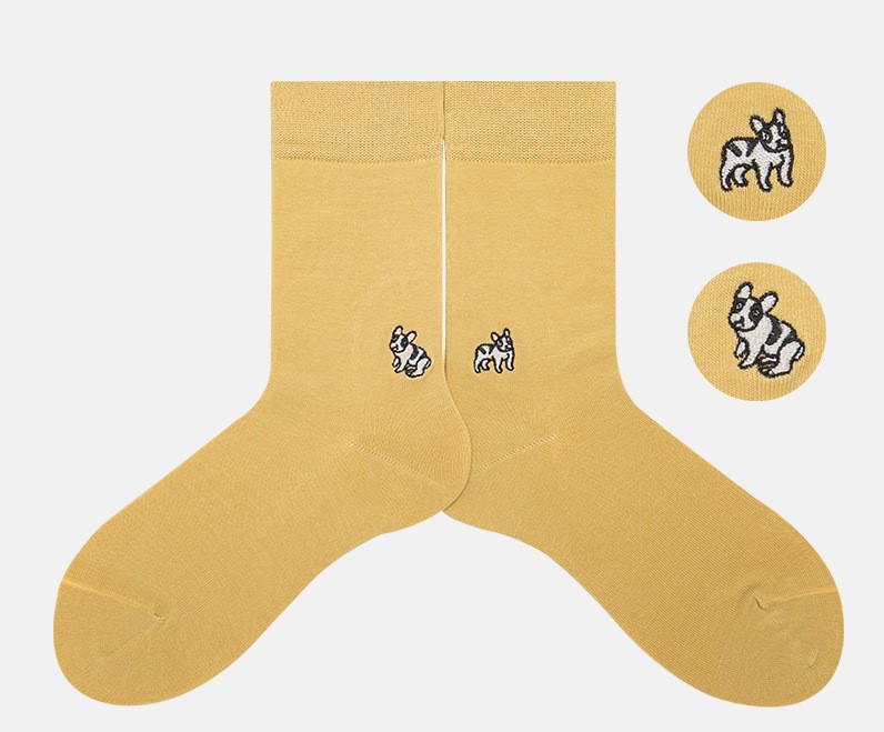 Cartoon Fruit Animals Cozy Socks Custom Logo Embroidered Socks Knitted