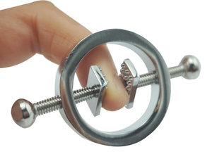 All'ingrosso morsetto in metallo inox con vite regolabile bondage rotondo morsetti per capezzolo donne coppia flirt giocattoli del sesso - Product Image 3