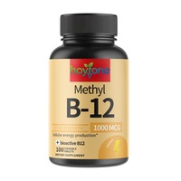 Tabletas Masticables de Metil B12 1000mcg OEM, Extra Fuertes, Bioactivas, Metilcobalamina para Apoyo Energético Celular, Veganas, 100 Unidades