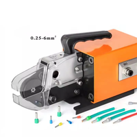 Pince à sertir tubulaire pneumatique 6mm2 Machine à sertir les bornes tubulaires pneumatiques Machine à sertir les viroles quadrilatères
