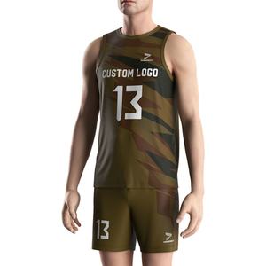 Camiseta de Voleibol Sublimada de Secado Rápido para Fisicoculturismo, Uniforme de Francia, Muestra de Jersey de Voleibol de Manga Larga para Hombre - Product Image 5
