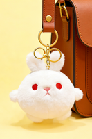 Porte-clés mignon en peluche douce au design anime, personnalisé, durable, écologique, portable, mini lapin en coton PP de 10 cm, avec mousqueton tendance