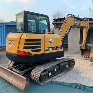 SANY SY55C Excavatrice d'occasion en bon état Excavatrice sur chenilles 5-8 tonnes Peu de temps d'utilisation Prix compétitif Les caractéristiques comprennent la pompe à moteur - Product Image 1