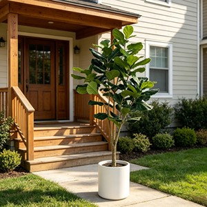 210cm Pitted white basin Fiddle-leaf fig– Eco-Friendly Plant for Wedding & Event Decoration - Product Image 6