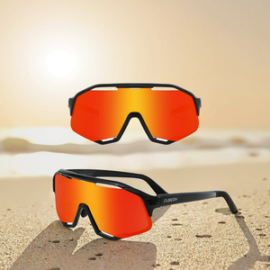 Dubery Nhà Máy Unisex Uv400 <span class=keywords><strong>2025</strong></span> New Quá Khổ Kính Mát Màu Xanh Trong Suốt Windproof Thể Thao Thời Trang Cho Nam Giới Cưỡi Màu Xanh - Product Image 1