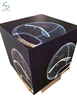 Écran d'affichage LED publicitaire numérique en forme de cube, SMD2121, pleine couleur, P2.5, 128x64 points, bon prix, pour intérieur