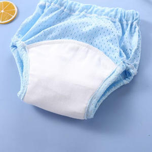 Celana latihan popok bayi dapat dipakai ulang Muslin katun jaring bersirkulasi kain pendingin musim panas kustom pakaian dalam balita tahan air - Product Image 2