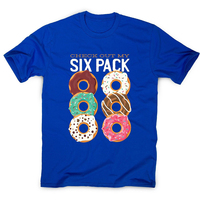 T-shirt Homme Col Rond Respirant en Tissu Imprimé Numérique Personnalisé, Motif Dessin Animé Donuts, Mignon, Fitness, Football, Gym, Grande Taille, Vente en Gros