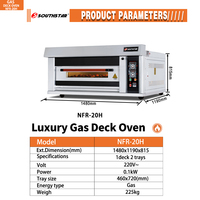 Four à gaz commercial de luxe Southstar, 220V, en acier inoxydable, portable, grande capacité, contrôle précis de la température, pour la cuisson