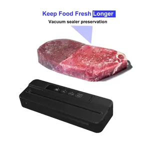 भोजन के लिए वैक्यूम सील बैग के साथ घरेलू बाहरी स्वचालित खाद्य पैकेजिंग उच्च वैक्यूम जार सीलिंग मशीन