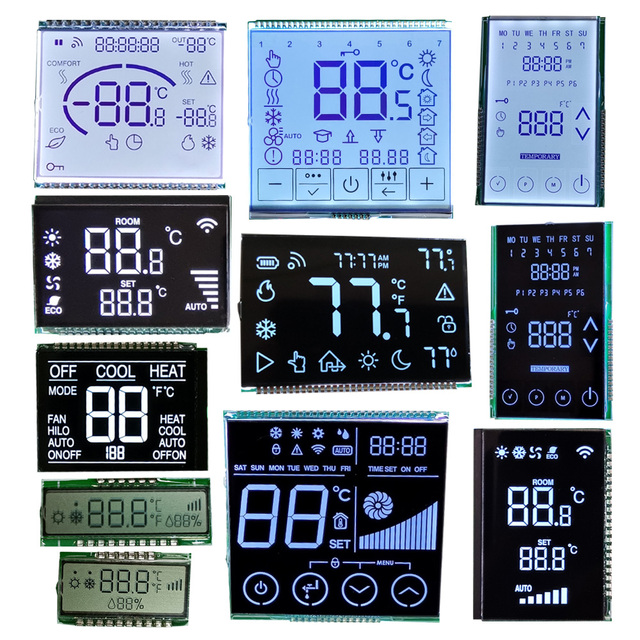 30 years cheap custom-lcd-display 7 segment lcd touch screen custom lcd display for temperature and humidity