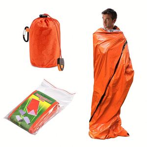 Compact Foil Emergency <b>Sleeping</b> Bag for Outdoor Hiking and Car Kit Custom - Product Image 1