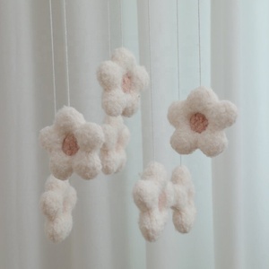Ins populaire musical bébé pépinière Mobile neutre <span class=keywords><strong>lune</strong></span> et nuage avec marguerite fleur Boucle Mobile pour bébé - Product Image 3
