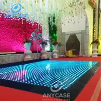 Decoración de flores de alta calidad DJ discoteca luces de escenario RGB led digital pista de baile