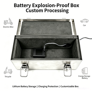 Custom Stainless Steel LiPo Battery Safety <b>Box</b> Fireproof Metal Lipo Safe for Battery <b>Storage</b> Charging - Product Image 6