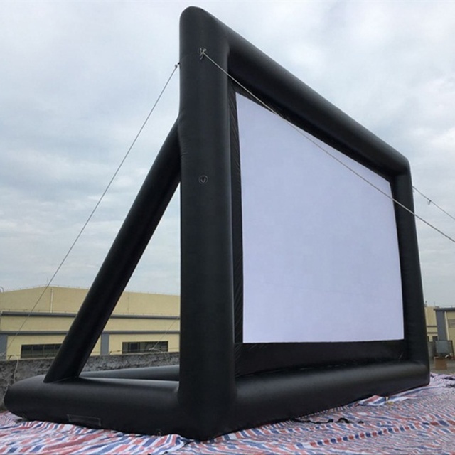 Factory Direct Sale 16ft 20ft Inflatable Theater Screen Outdoor Blow up Projector Screen for Backyard