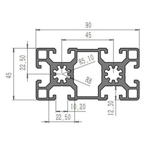 Valla de Seguridad para Taller con Estructura de Acero y Perfil de Aluminio Estándar Europeo para Línea de Ensamblaje Industrial Moderna, para Villa - Product Image 2