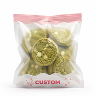 Sac d'emballage pour biscuits et brownies en promotion, sac personnalisé pour biscuits avec logo, pochette verticale pour chocolats et snacks